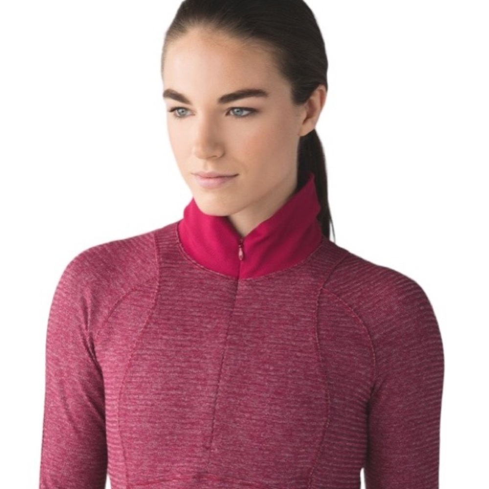 Lululemon Runderful Half Zip in Berry Rumble - Picture 4 of 12